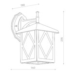 SL084.411.01 Светильник уличный настенный ST-Luce Черный/Черный, Прозрачный E27 1*60W LORNE — изображение 4