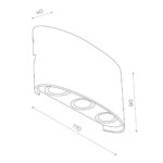 в наличии SL089.401.06 Светильник уличный настенный ST-Luce Черный кварцевый LED 6*1W 4000K BISELLO - купить в интернет-магазине Светильники Торг