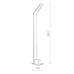 в наличии SL094.445.01 Светильник уличный наземный ST-Luce Черный/Черный LED 1*6W 4000K ANSA - купить в интернет-магазине Светильники Торг