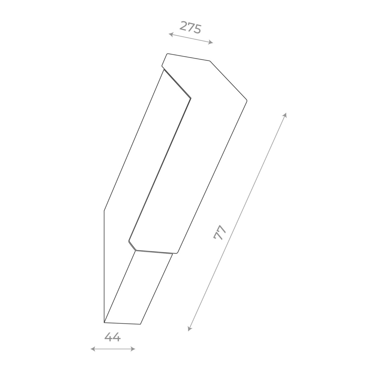 в наличии SL096.411.02 Светильник уличный настенный ST-Luce Черный/Белый LED 1*6W 4000K POSTO - купить в интернет-магазине Светильники Торг