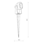 SL098.405.01 Светильник уличный наземный ST-Luce Черный/Прозрачный LED 1*5W 4000K PEDANA — изображение 2