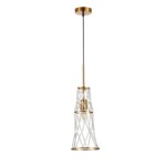 SL1016.203.01 Светильник подвесной ST-Luce Золотистый/Золотистый, Прозрачный E27 1*60W NARRIO — изображение 2