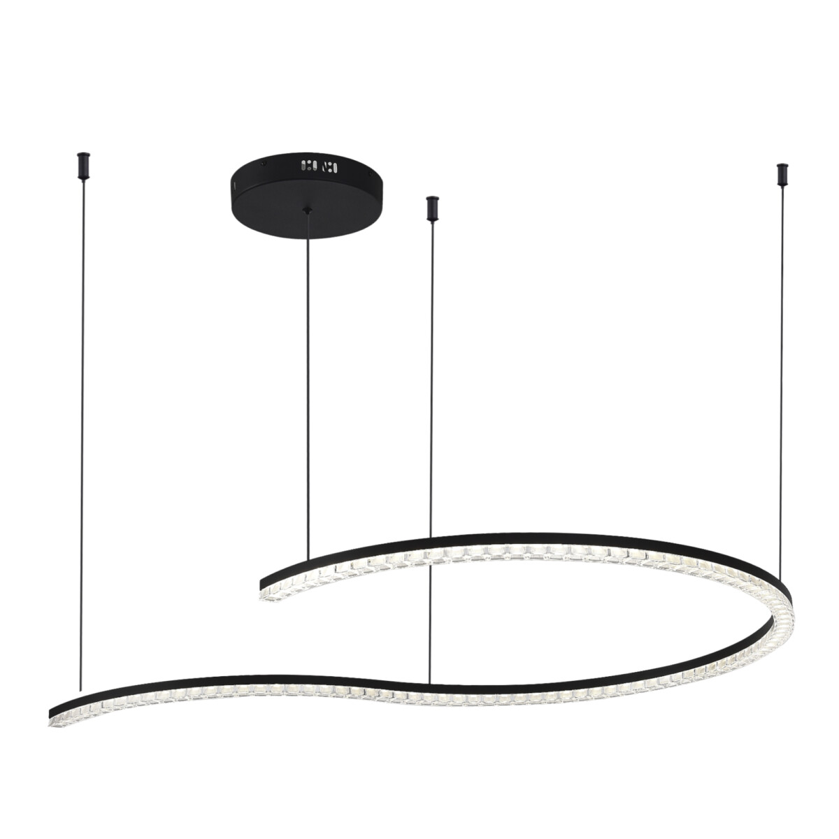 SL1018.403.01 Светильник подвесной ST-Luce черный/прозрачный LED 1*65W 4000K EUCLIDICS — изображение 3