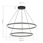 SL1018.403.02 Светильник подвесной ST-Luce черный/прозрачный LED 1*96W 4000K EUCLIDICS — изображение 5