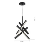 SL1018.413.04 Светильник подвесной ST-Luce черный/прозрачный LED 1*43W 4000K EUCLIDICS — изображение 6