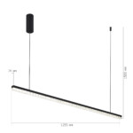 SL1018.423.01 Светильник подвесной ST-Luce черный/прозрачный LED 1*32W 4000K EUCLIDICS — изображение 6