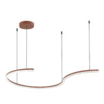 SL1018.603.01 Светильник подвесной ST-Luce терракотовый/прозрачный LED 1*65W 4000K EUCLIDICS — изображение 3