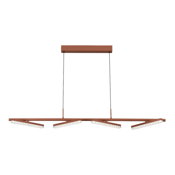 SL1018.603.04 Светильник подвесной ST-Luce терракотовый/прозрачный LED 1*32W 4000K EUCLIDICS