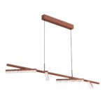 SL1018.603.04 Светильник подвесной ST-Luce терракотовый/прозрачный LED 1*32W 4000K EUCLIDICS — изображение 3