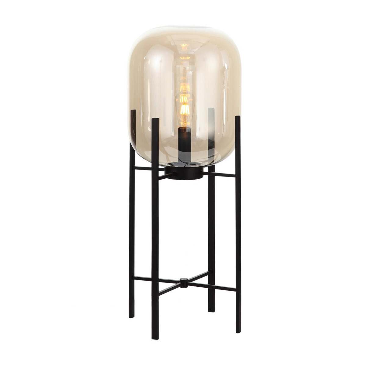 SL1050.515.01 Торшер ST-Luce Черный/Коньячный E27 1*40W (из 2-х коробок) BURASCA — изображение 4