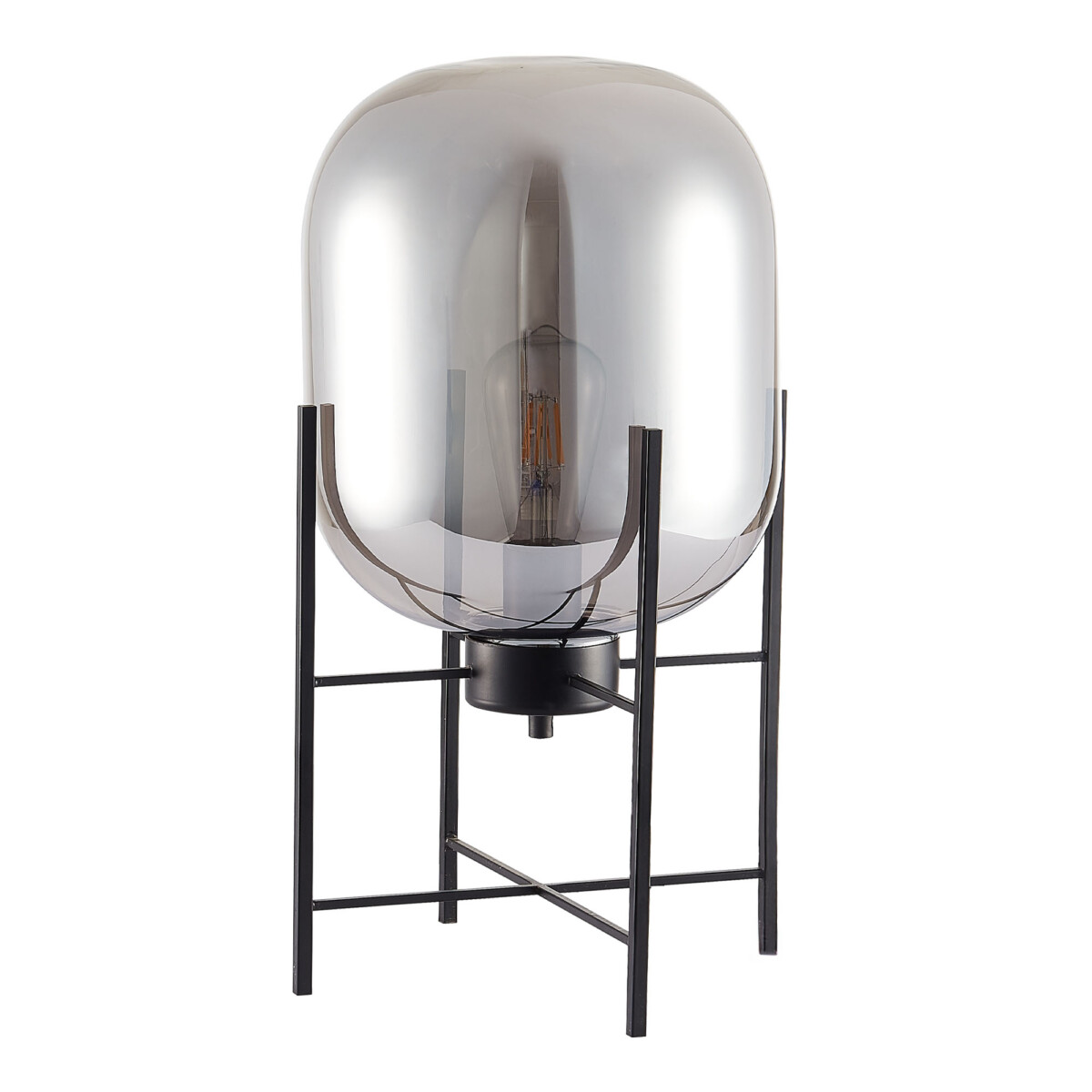 SL1050.704.01 Прикроватная лампа ST-Luce Черный/Дымчатый E27 1*40W BURASCA — изображение 2