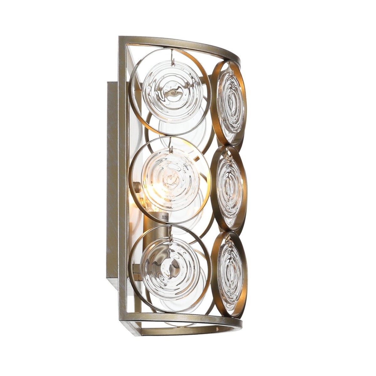 SL1105.201.02 Светильник настенный ST-Luce Золотистый с патиной/Золотистый, Прозрачный E14 2*60W SERANDA — изображение 3