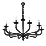 SL1114.403.10 Люстра подвесная ST-Luce Черный E14 10*40W FORTEZA — изображение 2