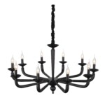 SL1114.403.10 Люстра подвесная ST-Luce Черный E14 10*40W FORTEZA — изображение 4