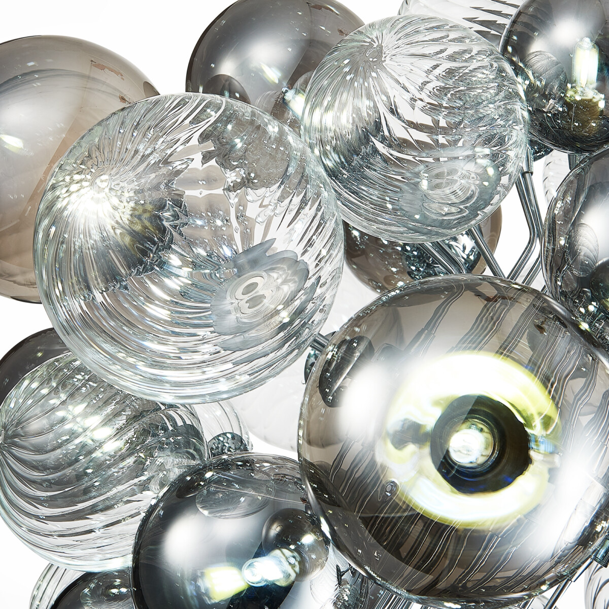 SL1124.103.29 Люстра подвесная ST-Luce Хром/Дымчатый, Прозрачный G9 29*5W 4000K VINETTO — изображение 4