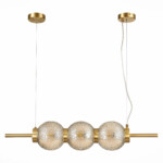 SL1155.313.03 Светильник подвесной ST-Luce Латунь/Коньячный E14 3*40W MARENA — изображение 2