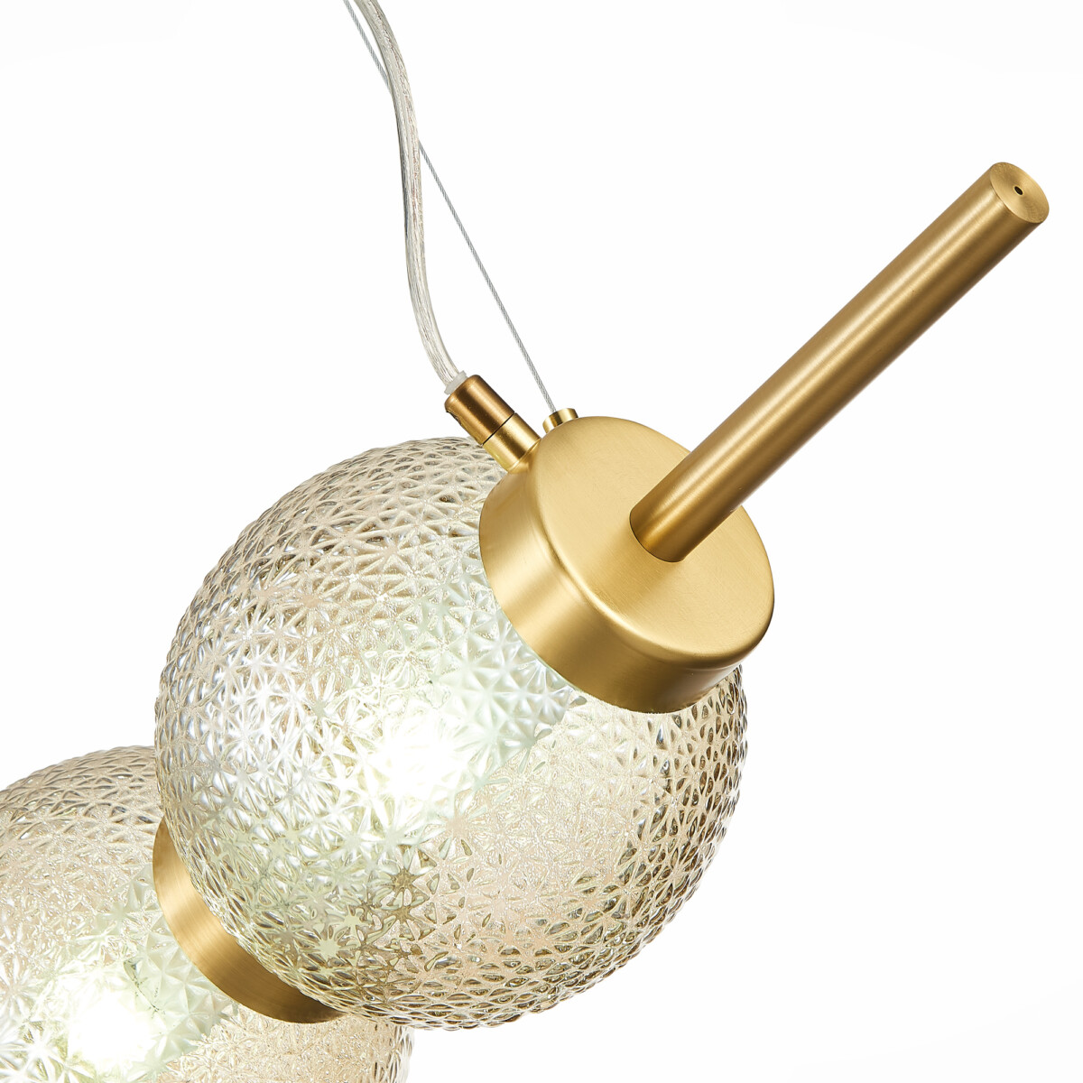 SL1155.313.03 Светильник подвесной ST-Luce Латунь/Коньячный E14 3*40W MARENA — изображение 4