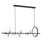 SL1165.423.15 Светильник подвесной ST-Luce Черный/Прозрачный G4 10+1*5W 4000K NECTON — изображение 2