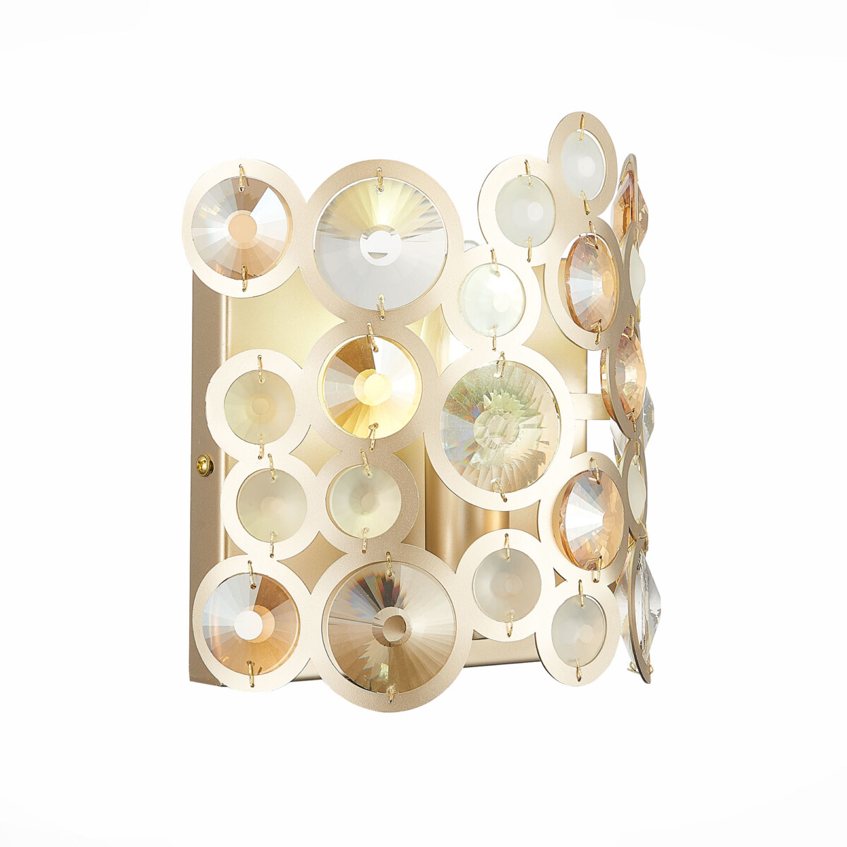 SL1172.201.01 Бра ST-Luce Золотистый/Золотистый, Прозрачный E14 1*60W NAMIO — изображение 3