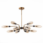 SL1174.303.12 Люстра потолочная ST-Luce Латунь/Коньячный G9 12*5W DESIMA — изображение 2