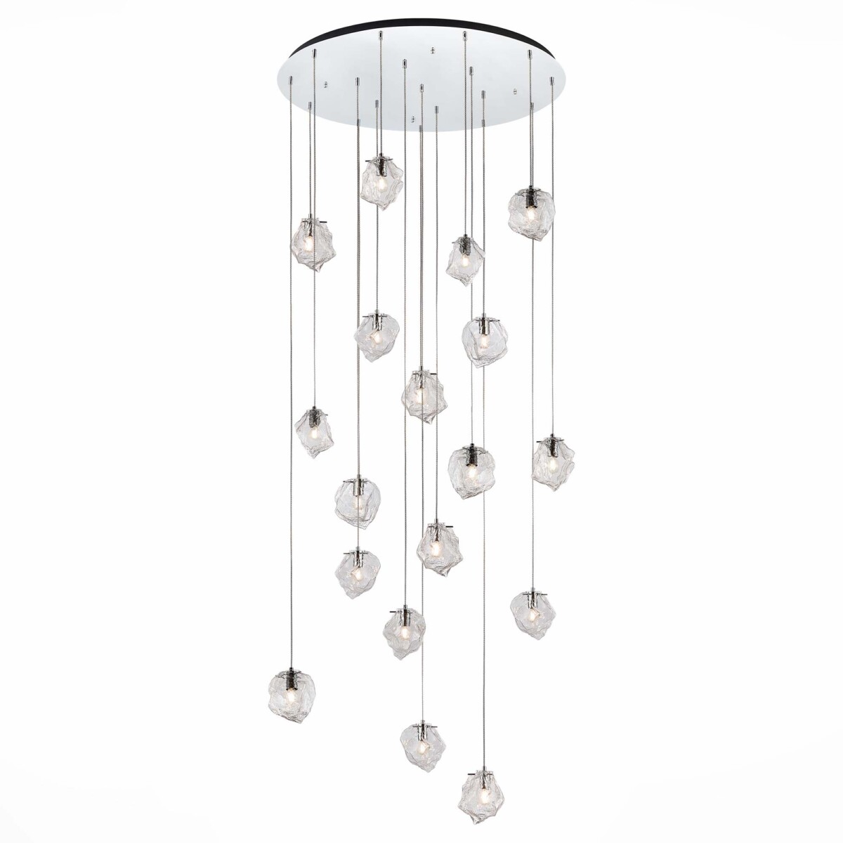 SL1175.103.18 Светильник подвесной ST-Luce Хром/Прозрачный E14 18*40W PORTICI — изображение 1