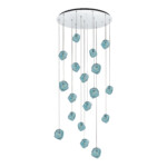 SL1175.113.18 Светильник подвесной ST-Luce Хром/Светло-голубой E14 18*40W PORTICI — изображение 2