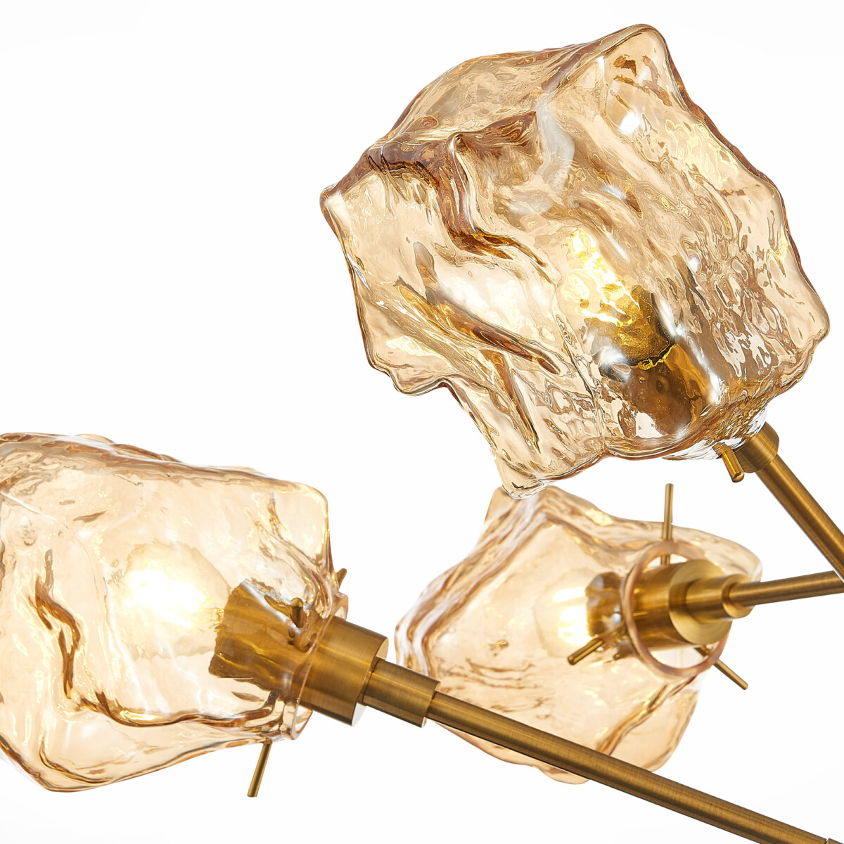 SL1175.302.06 Люстра потолочная ST-Luce Латунь/Янтарный E14 6*40W PORTICI — изображение 3