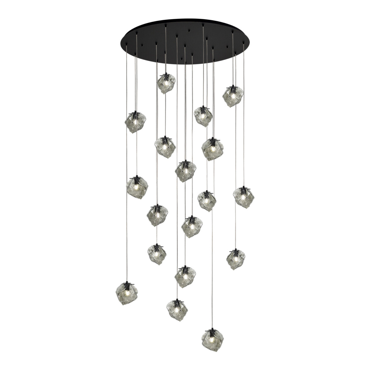 SL1175.403.18 Светильник подвесной ST-Luce Черный/Серо-зеленый E14 18*40W PORTICI — изображение 1