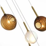 SL1183.543.06 Светильник подвесной ST-Luce Латунь/Черный, Белый G4 6*5W FOLIGNO — изображение 3