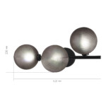 SL1184.401.03 Бра ST-Luce Черный/Дымчатый G9 3*5W TODO — изображение 3