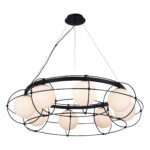 SL1189.403.08 Люстра подвесная ST-Luce Черный/Опал G9 8*5W BEATA — изображение 3