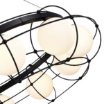 SL1189.403.10 Люстра подвесная ST-Luce Черный/Опал G9 10*5W BEATA — изображение 3