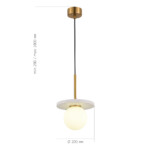 SL1191.353.01 Светильник подвесной ST-Luce Латунь/Латунь, Белый G9 LED 1*5W 4000K NEBULA — изображение 4