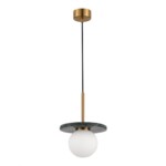 SL1191.363.01 Светильник подвесной ST-Luce Латунь/Латунь, Зеленый G9 LED 1*5W 4000K NEBULA — изображение 2