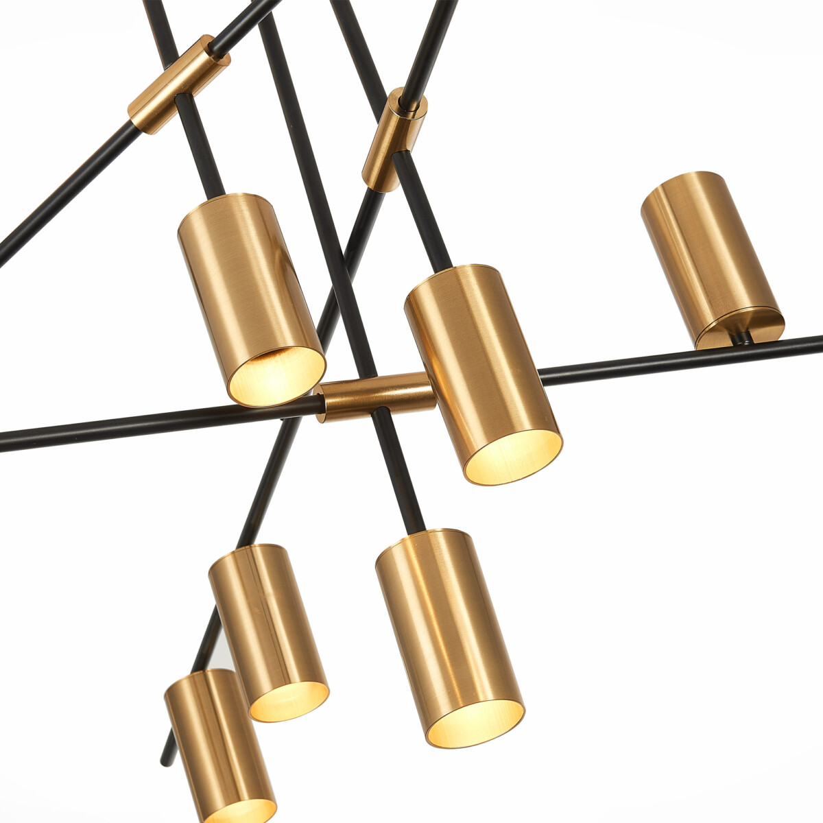 SL1206.402.12 Светильник потолочный ST-Luce Черный/Латунь GU10 12*7W SORMANO — изображение 3