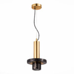 SL1210.403.01 Светильник подвесной ST-Luce Золотистый/Черный GU10 1*5W PIETRA — изображение 2