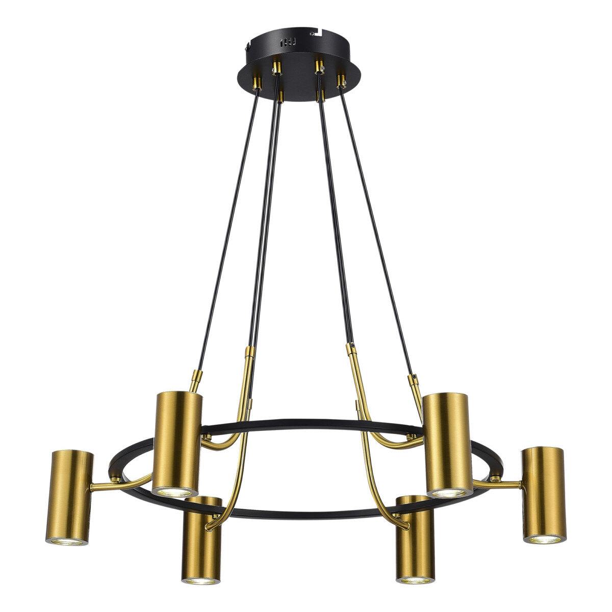 SL1215.403.06 Светильник подвесной ST-Luce Черный, Латунь/Латунь GU10 6*5W 4000K TALIA — изображение 1