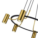 SL1215.403.06 Светильник подвесной ST-Luce Черный, Латунь/Латунь GU10 6*5W 4000K TALIA — изображение 3