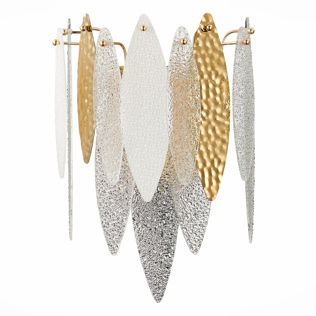 SL1224.201.02 Бра ST-Luce Золотистый/Прозрачный, Белый E14 2*60W LASTRA — изображение 2