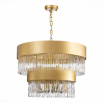 SL1225.203.09 Люстра подвесная ST-Luce Золотистый/Золотистый, Прозрачный E14 9*40W CONTATTO — изображение 2