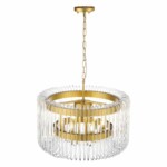 SL1228.203.06 Люстра подвесная ST-Luce Золотистый/Прозрачный E14 6*40W GROSSETO — изображение 5