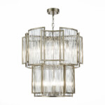 SL1234.103.08 Люстра подвесная ST-Luce Никель/Прозрачный, Никель E14 8*60W COSENZA