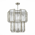SL1234.103.08 Люстра подвесная ST-Luce Никель/Прозрачный, Никель E14 8*60W COSENZA — изображение 2