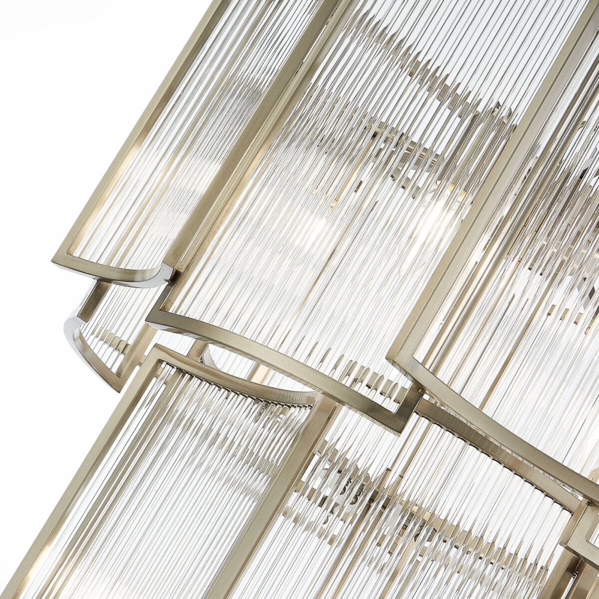 SL1234.103.08 Люстра подвесная ST-Luce Никель/Прозрачный, Никель E14 8*60W COSENZA — изображение 4