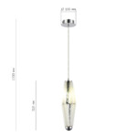 SL1242.153.01 Светильник подвесной ST-Luce Хром/Молочный G9 1*5W 4000K CIARA — изображение 4