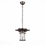 SL150.303.01 Светильник подвесной ST-Luce Бронза, Коричневый/Прозрачный с эфектом трещин E27 1*40W VOLANTINO — изображение 2