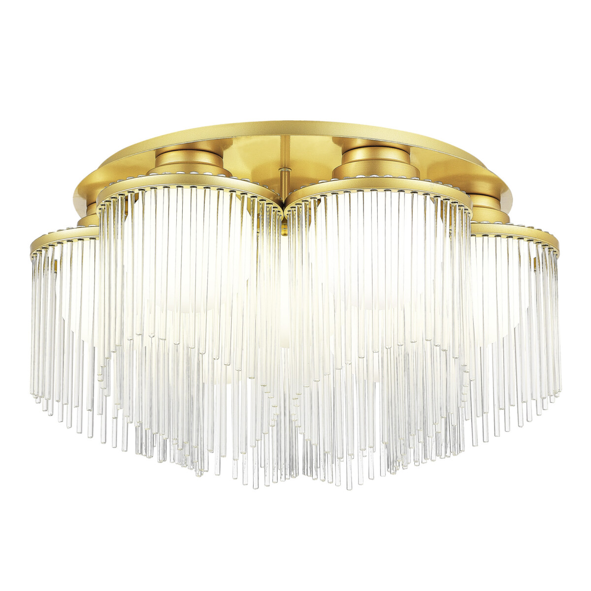 SL1511.202.07 Люстра потолочная ST-Luce Золотистый/Белый E27 7*60W ALLEGRO — изображение 1