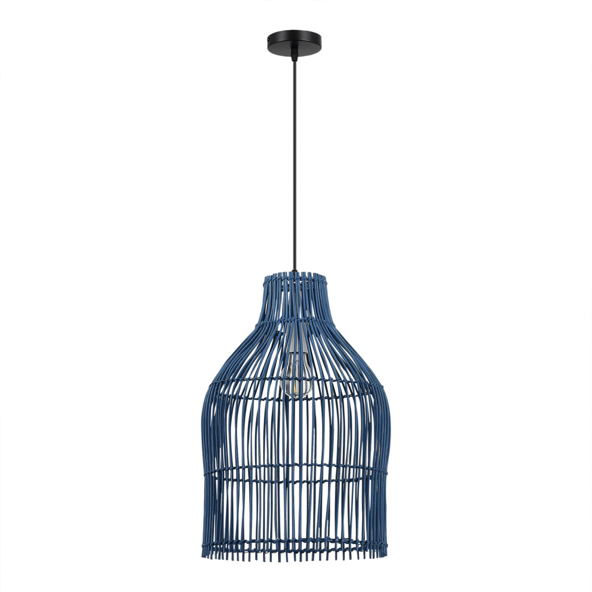 SL1513.403.01 Светильник подвесной ST-Luce Черный/Синий E27 1*40W CESTA — изображение 2