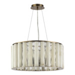 SL1516.303.08 Светильник подвесной ST-Luce Бронза, Прозрачный/Белый алебастр E14 8*40W DELIGHT — изображение 2
