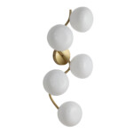 SL1519.301.05 Светильник настенный ST-Luce Латунь/Белый G9 5*5W 4000K SWEVEN — изображение 2